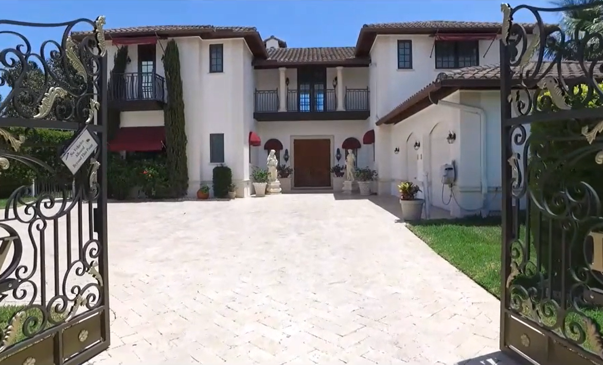 Golden Isles Hallandale Beach Luxury Estate Renovation Front Elevation